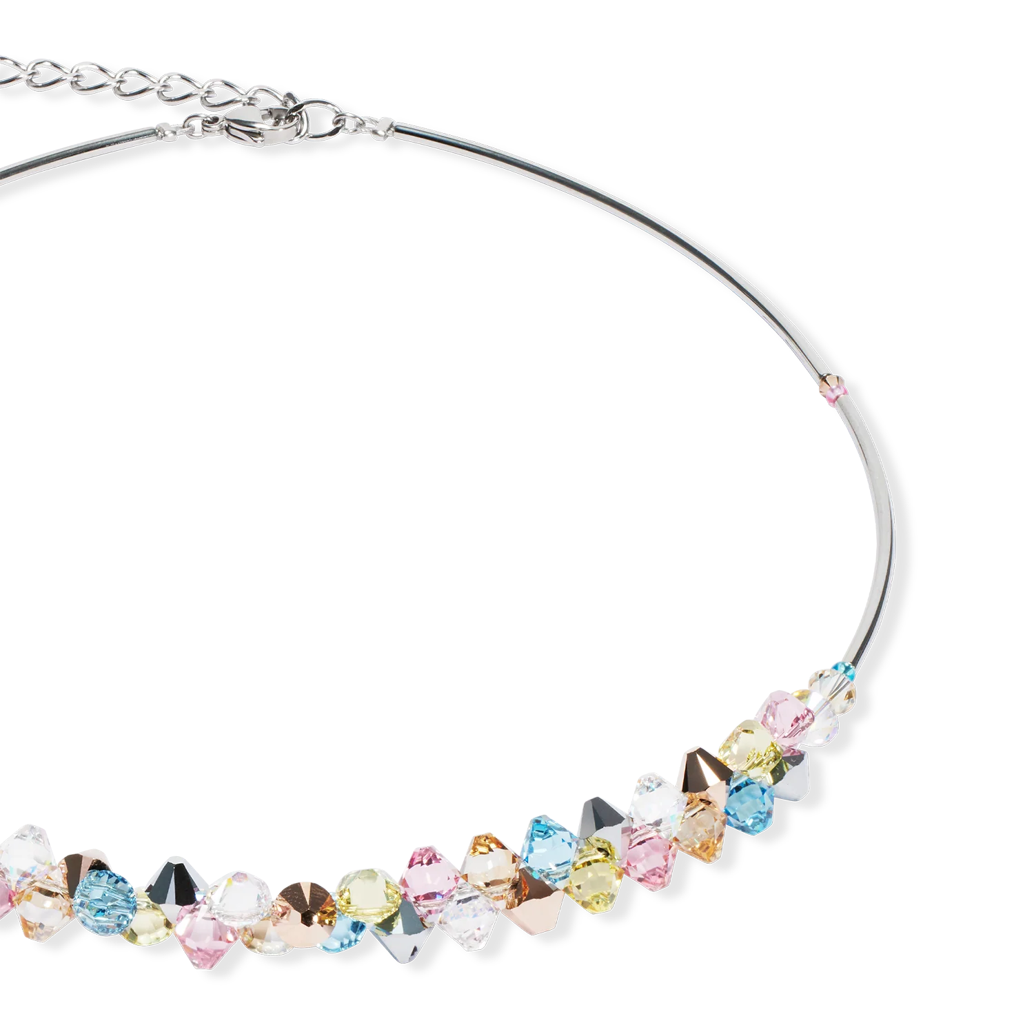 Necklace Dancing Crystals silver-pastel - Image 2