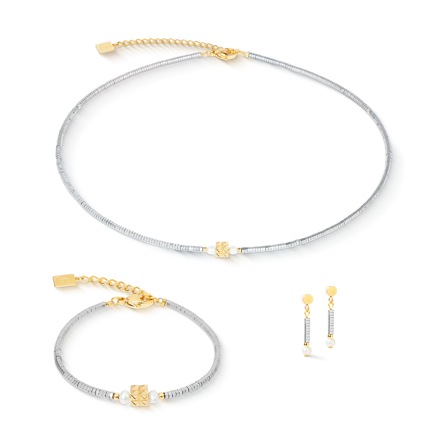 Necklace Edge & Grace silver-gold - Image 3