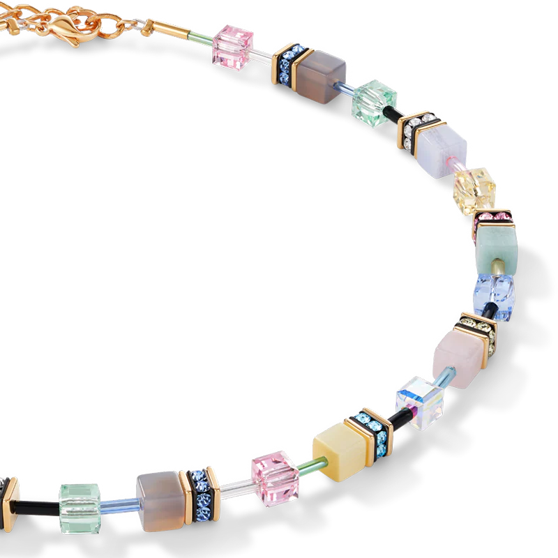Necklace GeoCUBE® Crystals & Gemstones multicolour romance - Image 2
