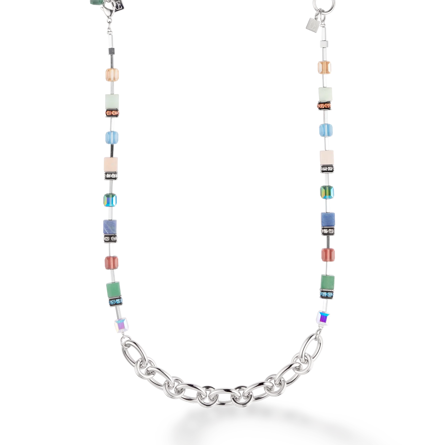 Necklace GeoCUBE® Statement Precious Chunky Chain Multiwear 35 multicolour - Image 5