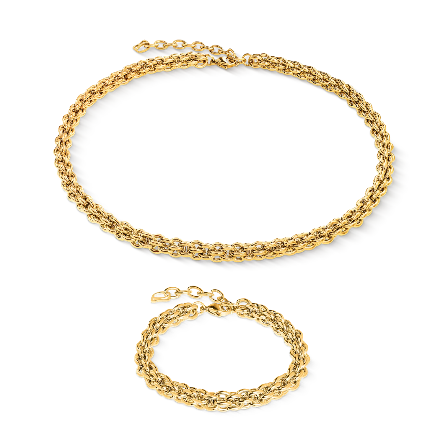 Necklace Mesh Chain Classic gold - Image 3