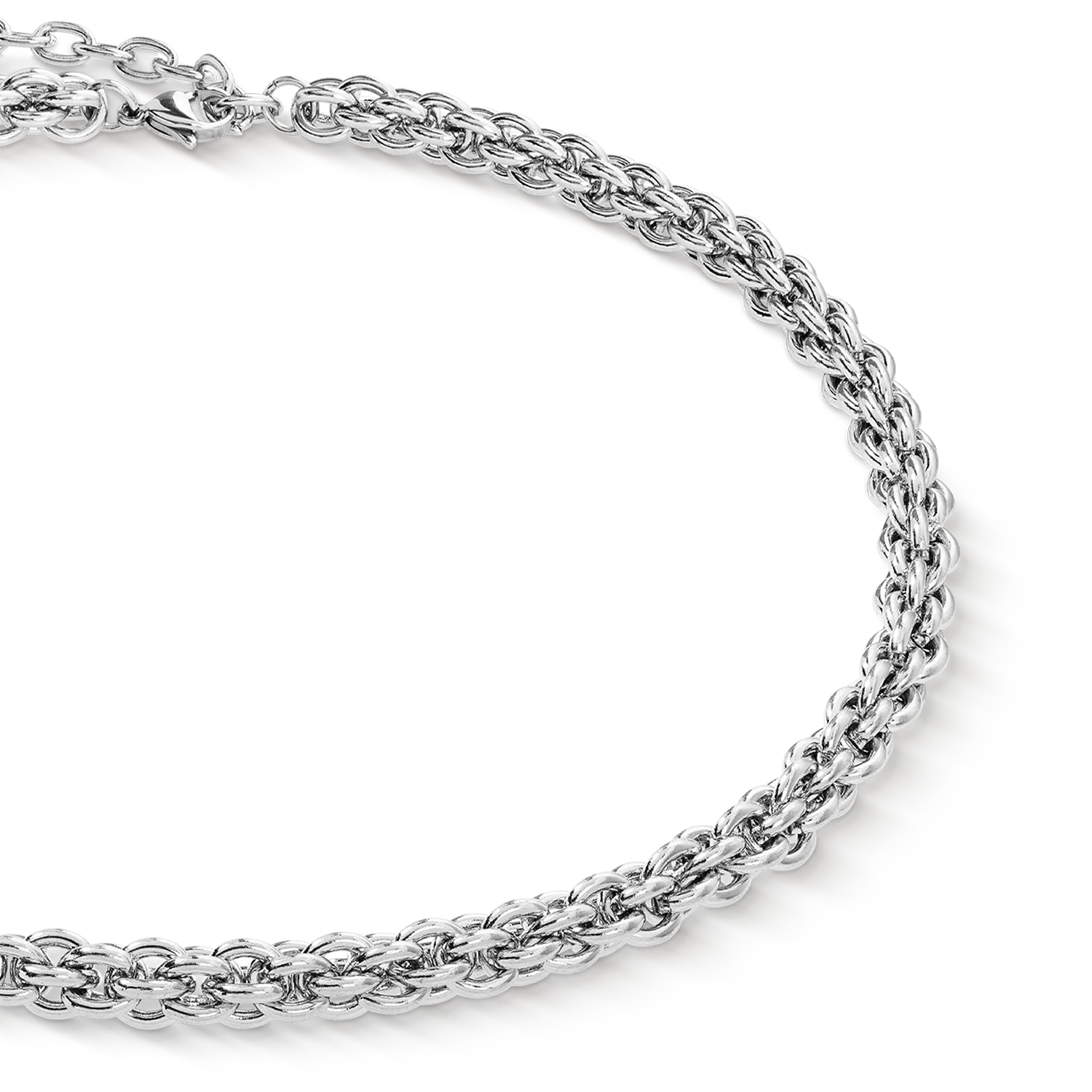 Necklace Mesh Chain Classic silver - Image 2