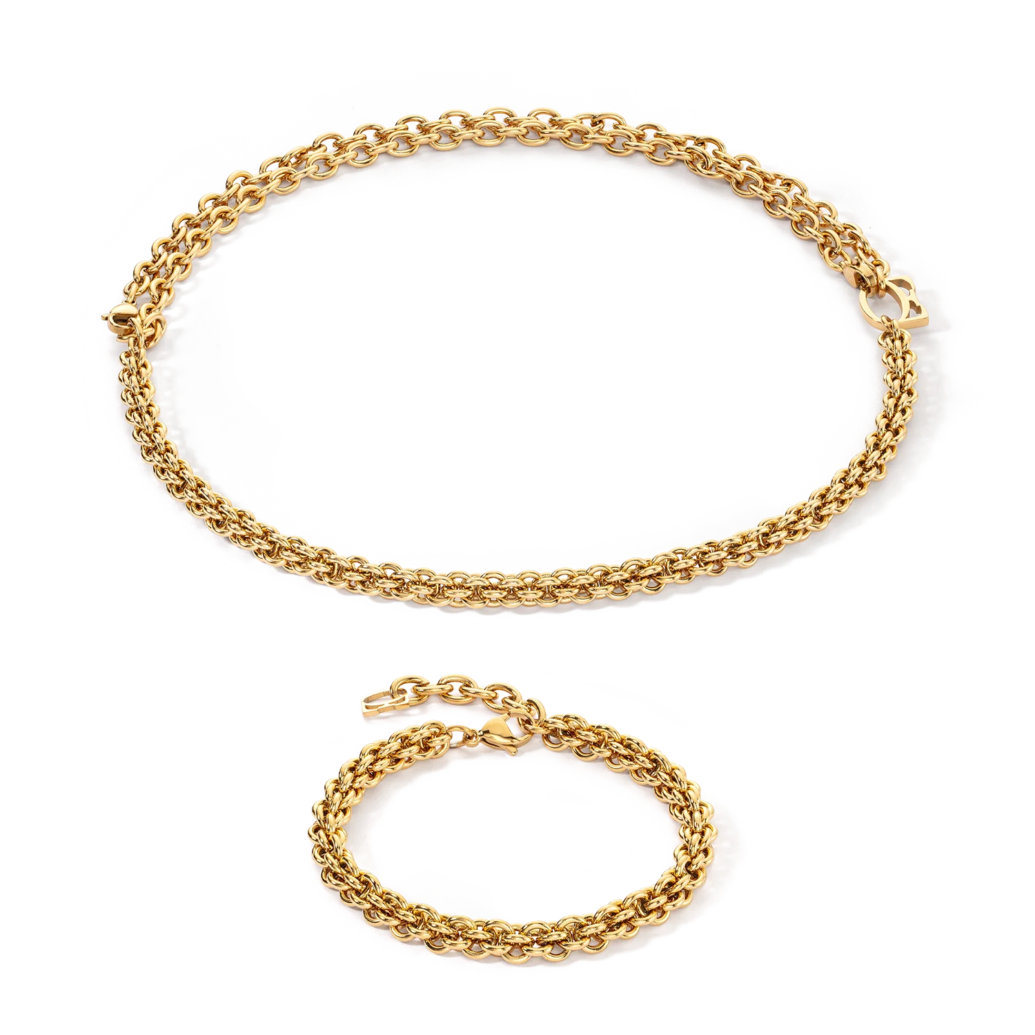 Necklace Mesh Chain gold - Image 3