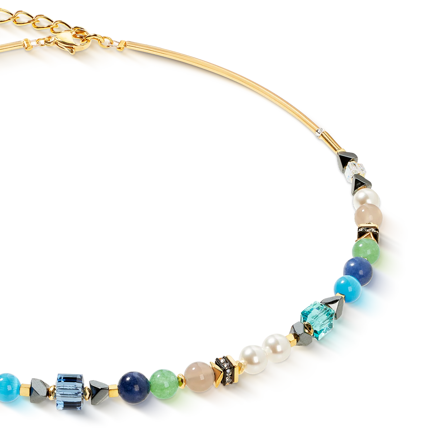 Necklace Precious Shape Mix green-turquoise - Image 2