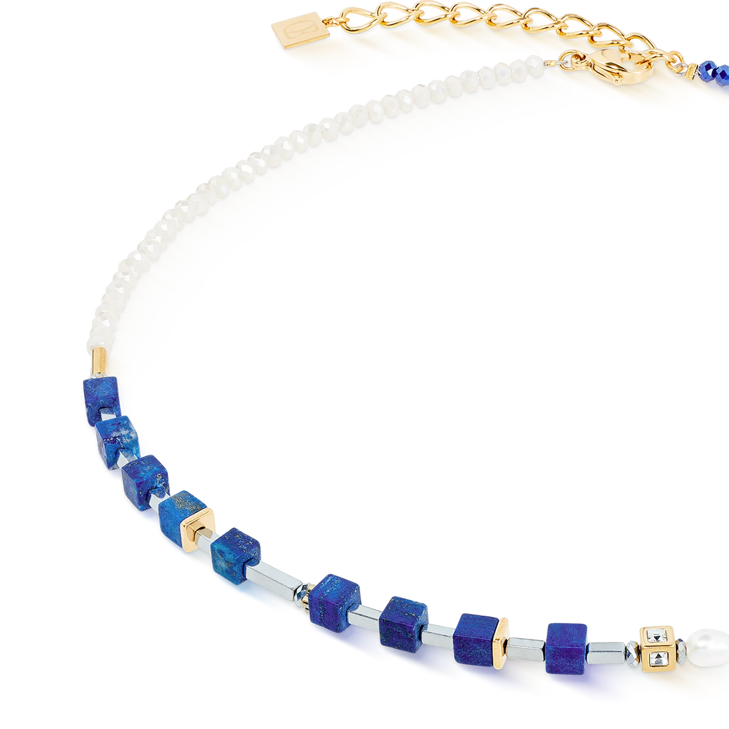 Necklace Princess Fusion Pearls lapis lazuli - Image 2