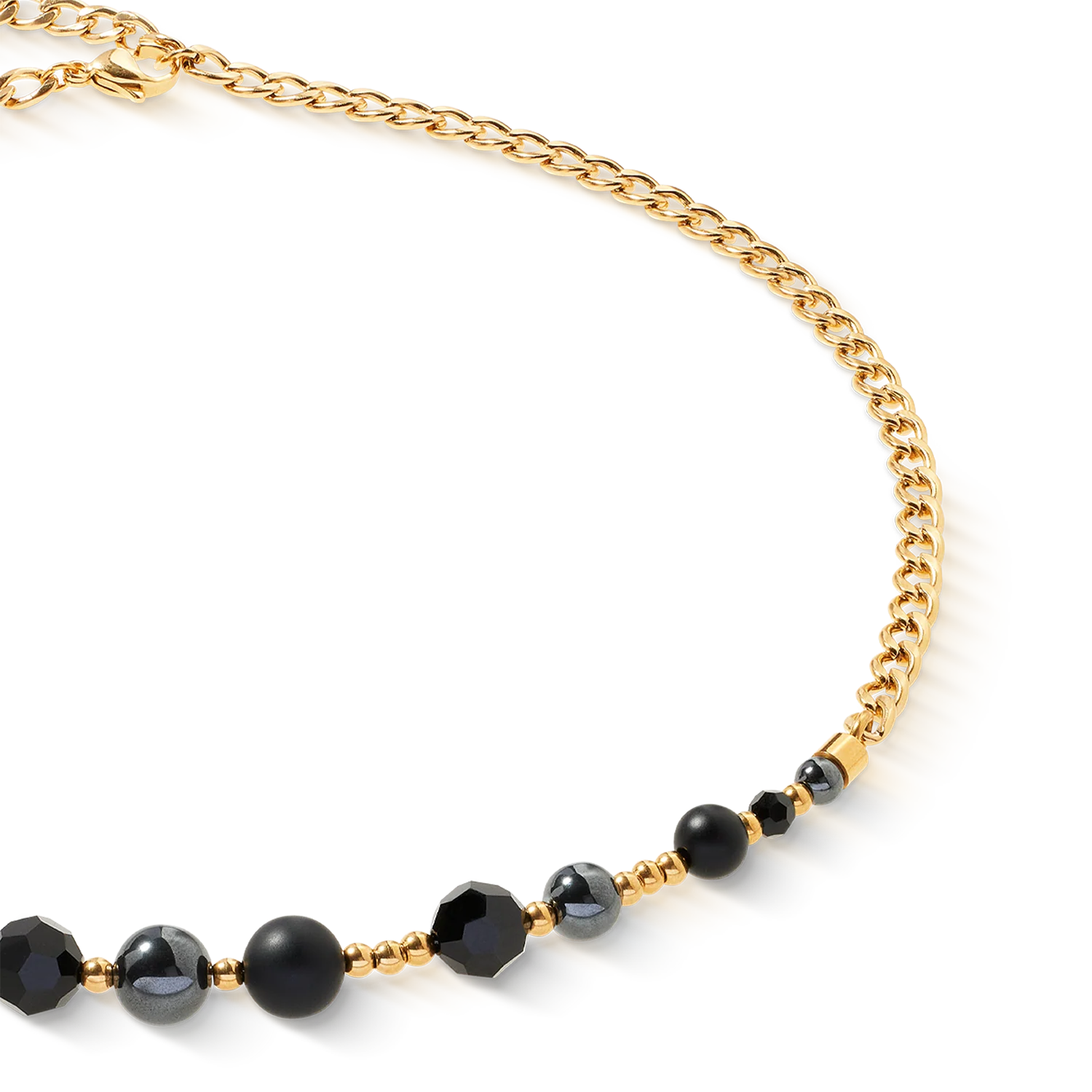 Necklace Pure Spheres gold-black - Image 2