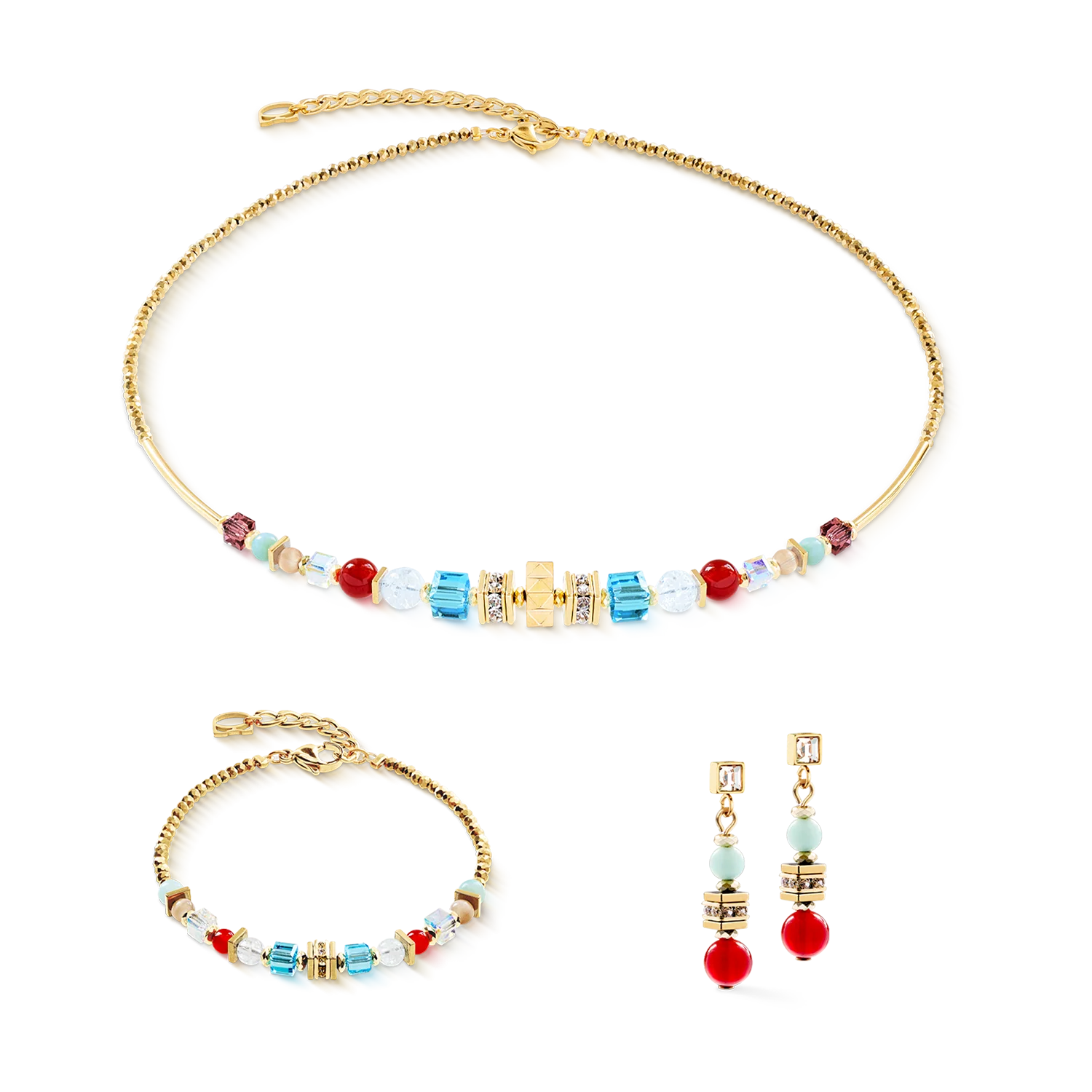 Necklace Shape Mix Nexus gold-multicolour - Image 3