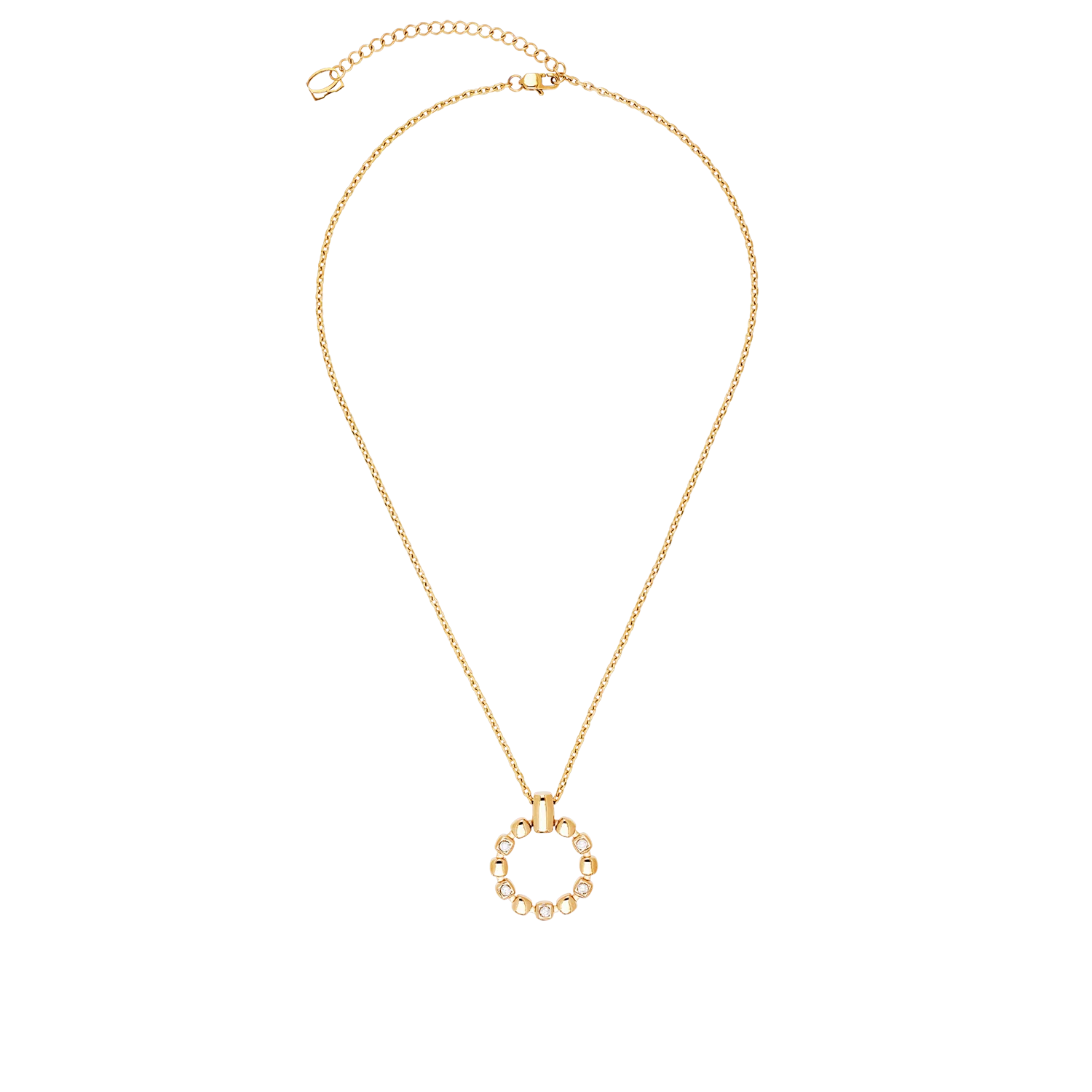 Necklace Soft Cube Circle Glow gold