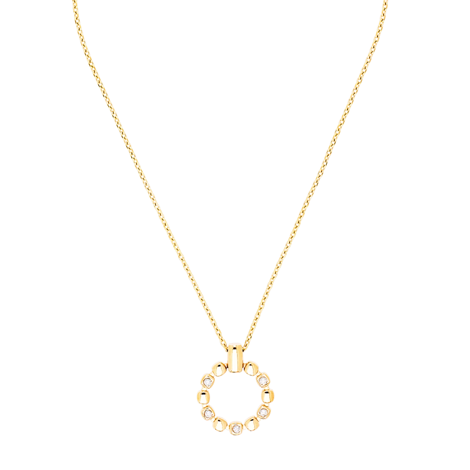 Necklace Soft Cube Circle Glow gold - Image 4