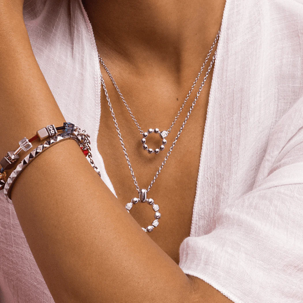 Necklace Soft Cube Circle Glow silver - Image 5