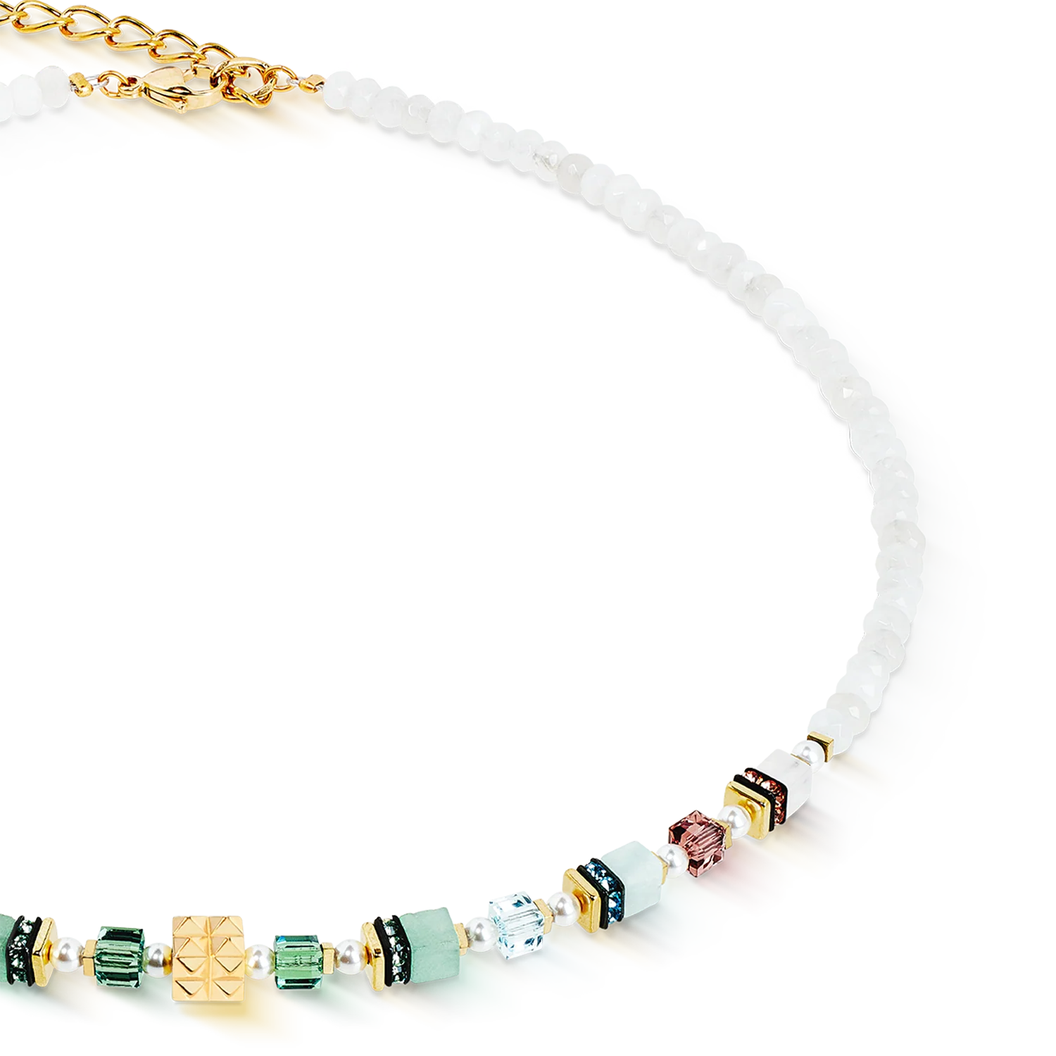 Necklace Sparkling Princess Spikes gold-Art Nouveau - Image 2