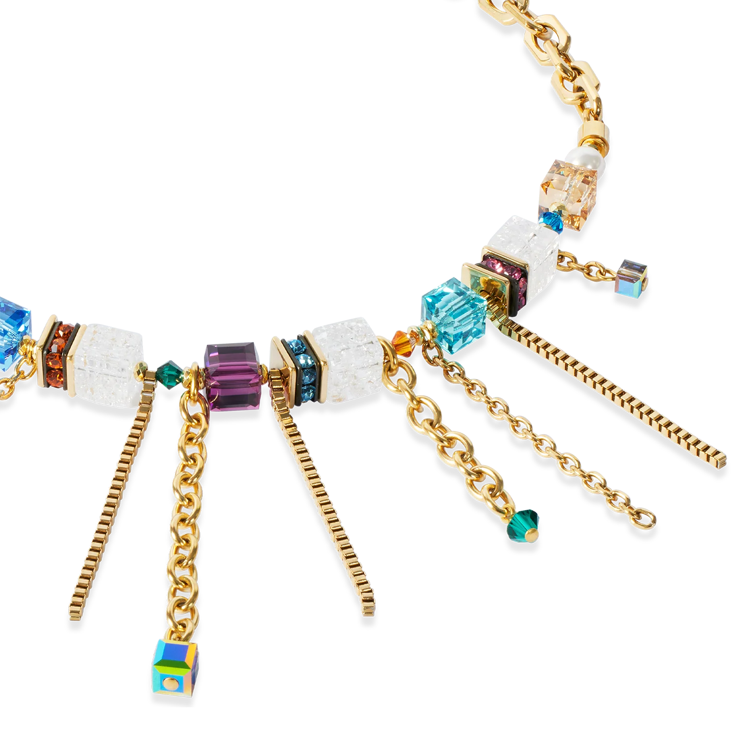 Necklace Sunray Cube Couture gold-multicolour - Image 2