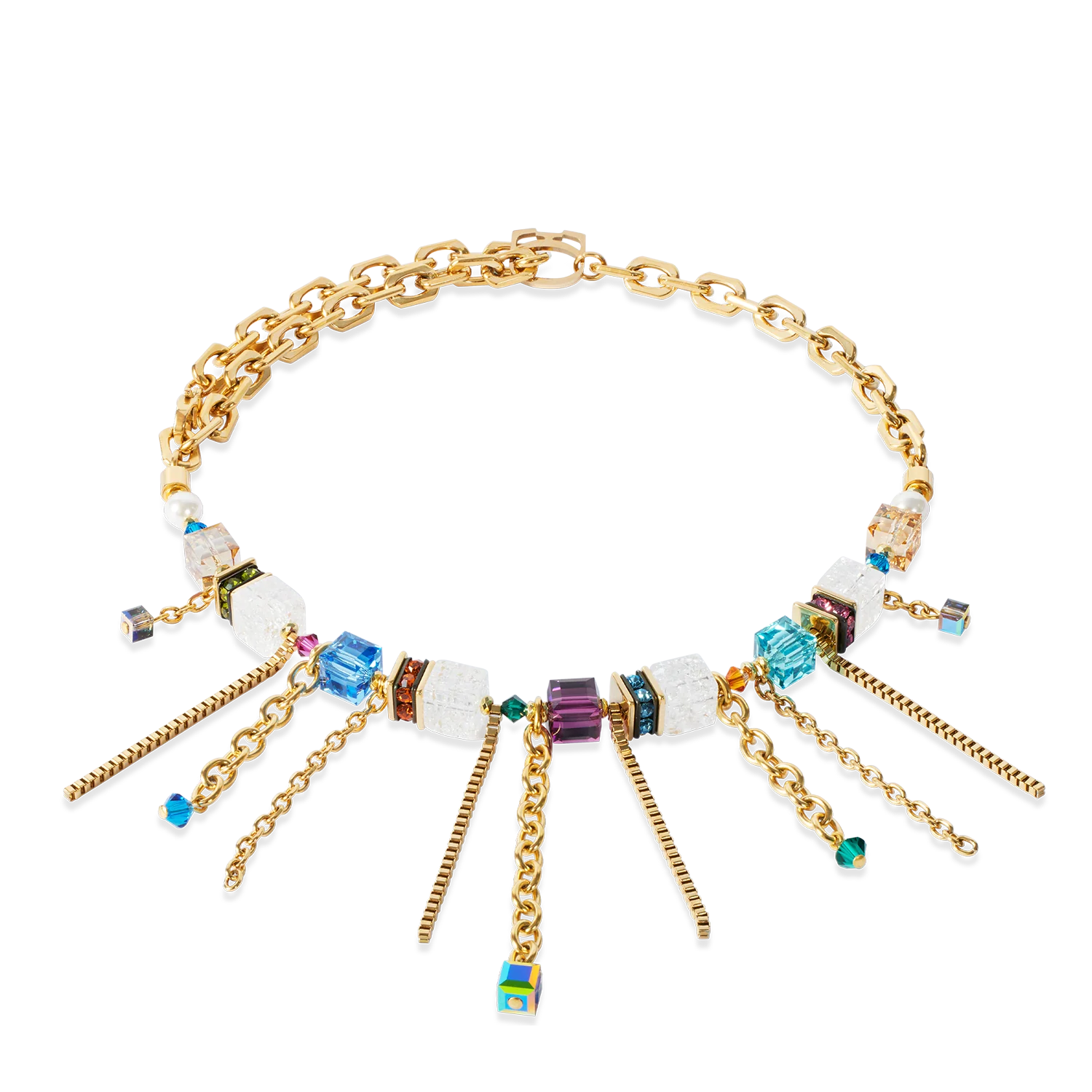 Necklace Sunray Cube Couture gold-multicolour - Image 5