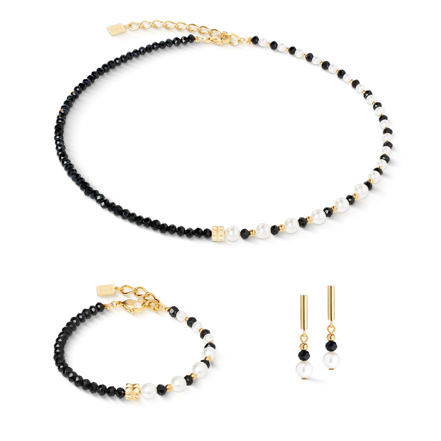 Necklace Trinity Spikes gold - Image 3