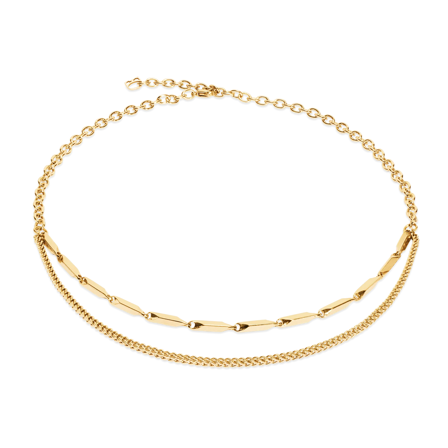 Necklace Twisted Layers gold