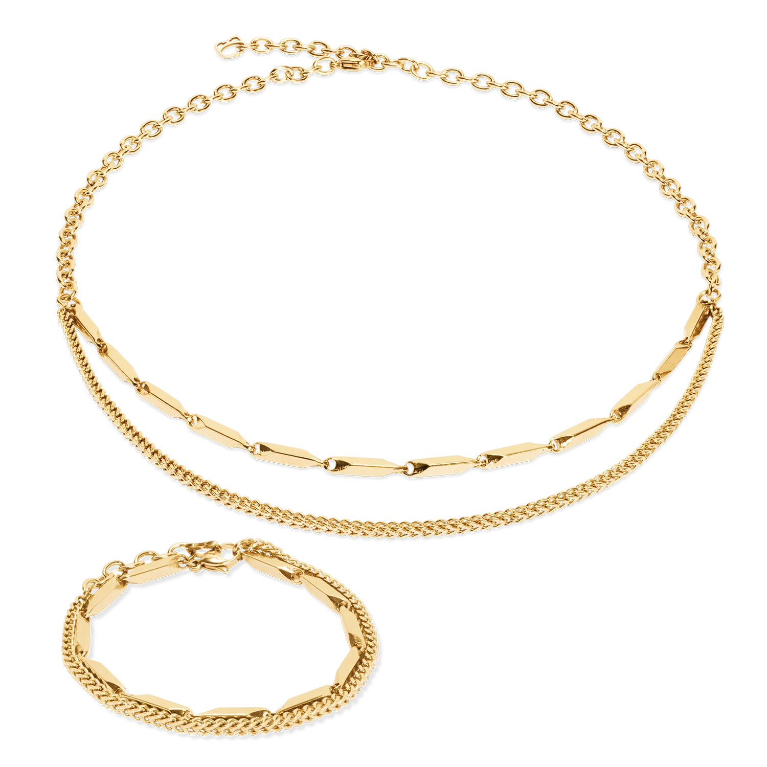 Necklace Twisted Layers gold - Image 3