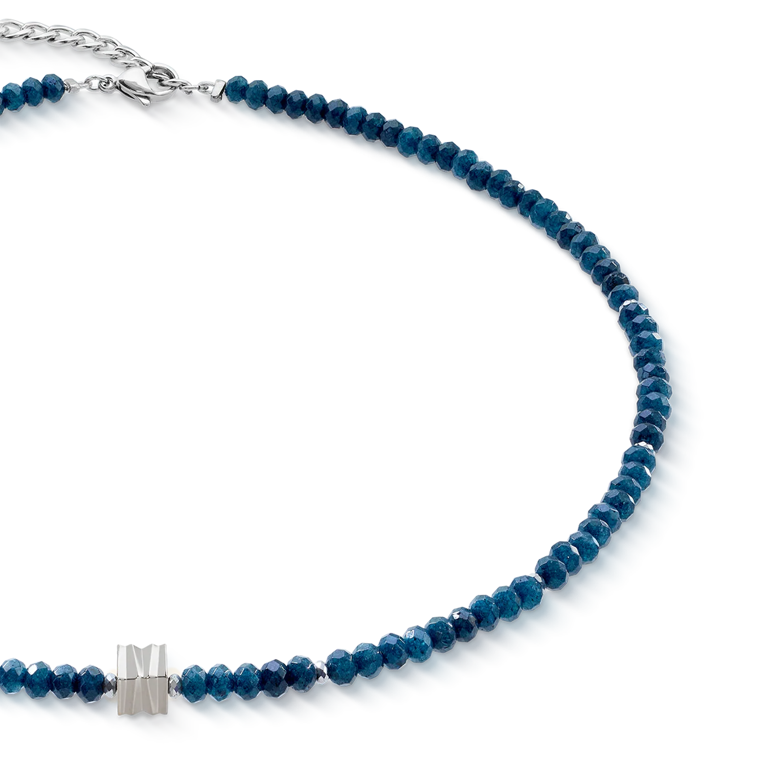 Necklace Wave Essence Navy Jade Silver - Image 2