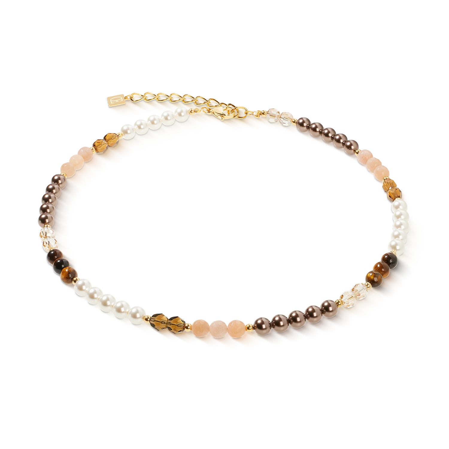 Precious Elysia necklace gold-brown