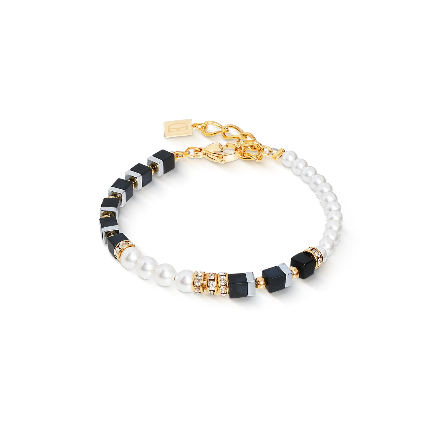 Precious Fusion Offset bracelet black-pearl
