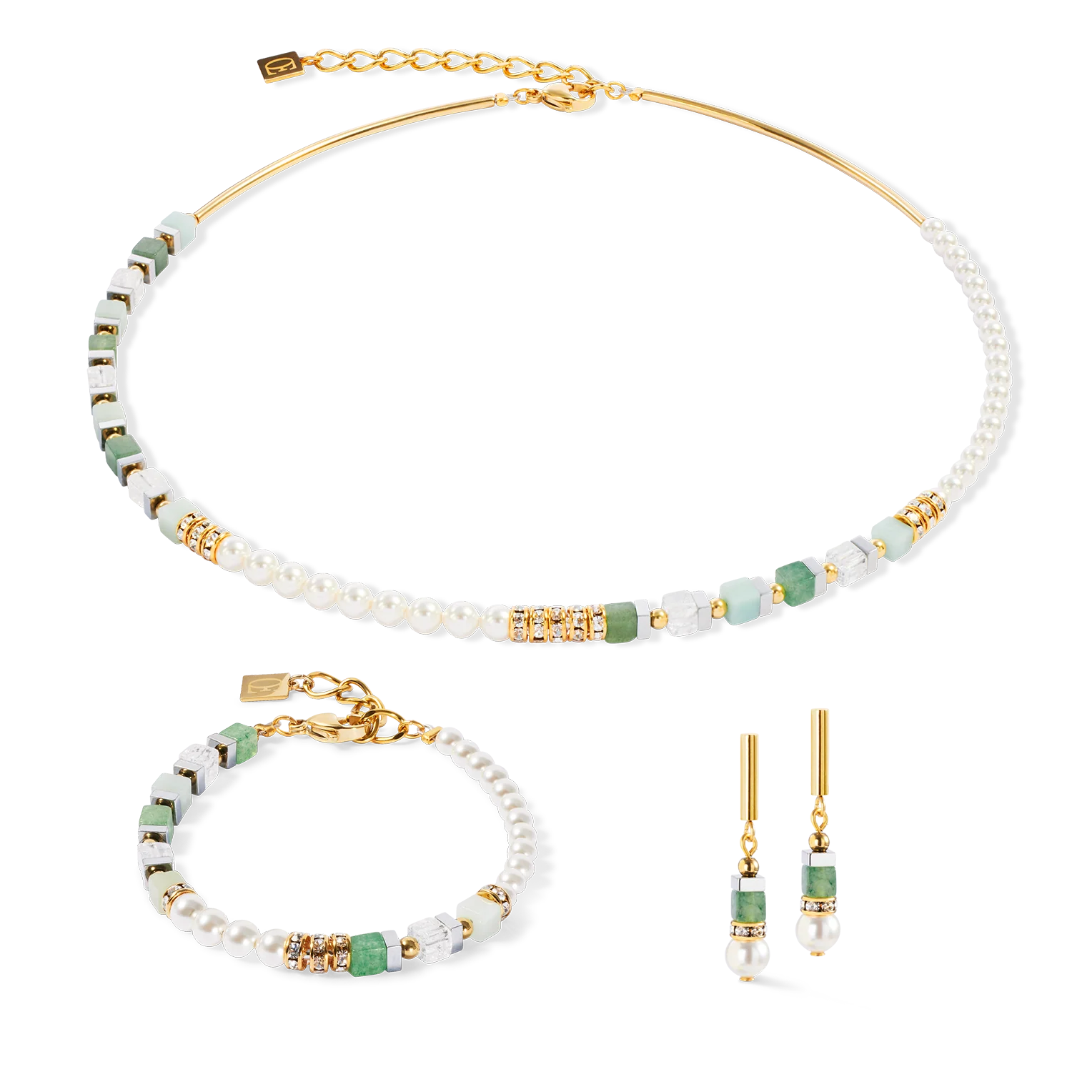 Precious Fusion Offset bracelet gold-green - Image 3