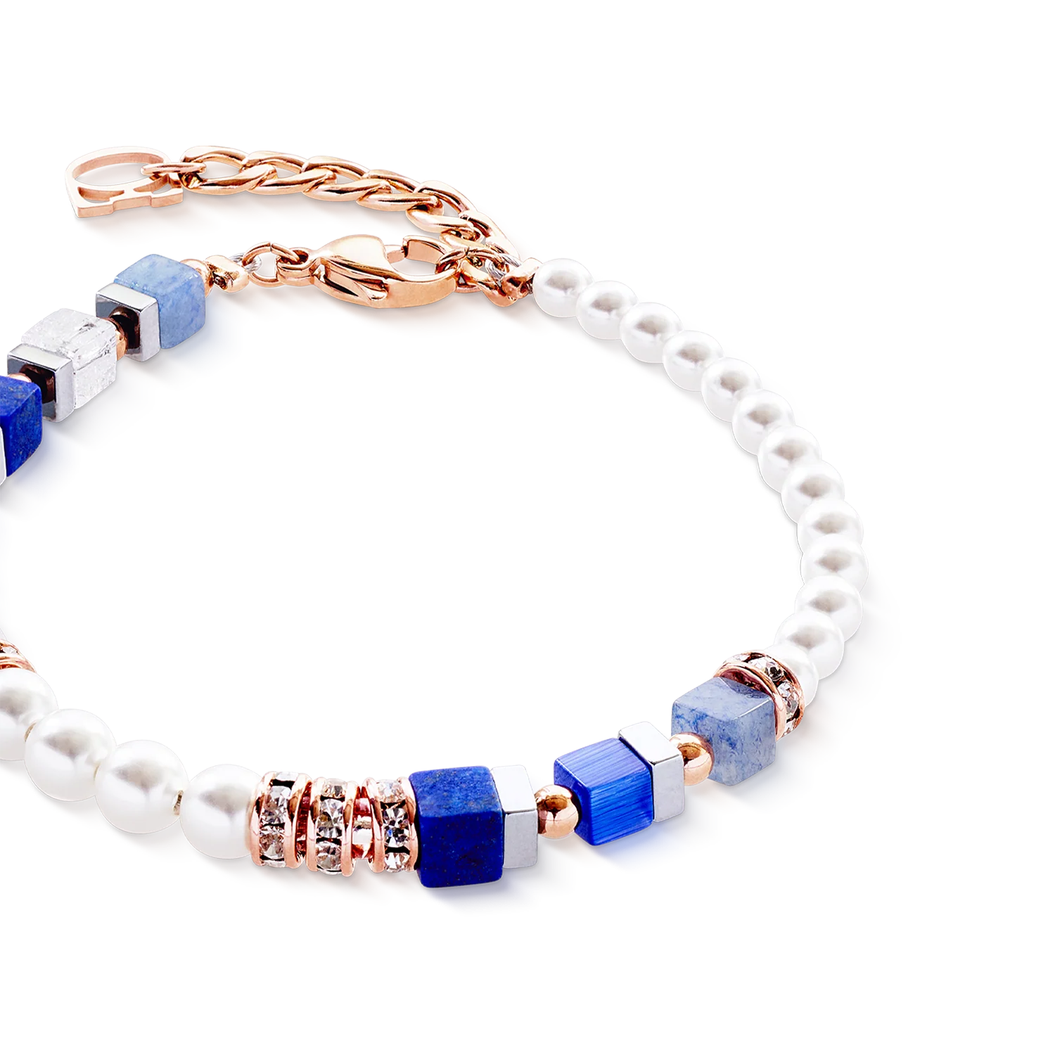 Precious Fusion Offset bracelet rose gold-blue - Image 2