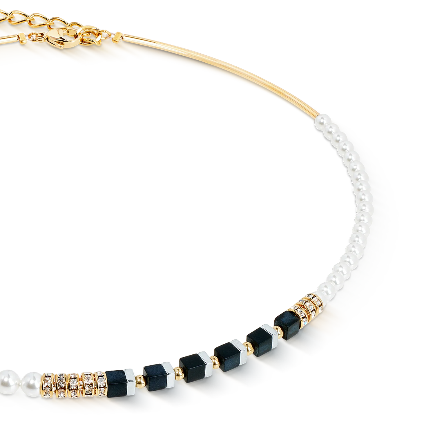 Precious Fusion Offset necklace black-pearl - Image 2