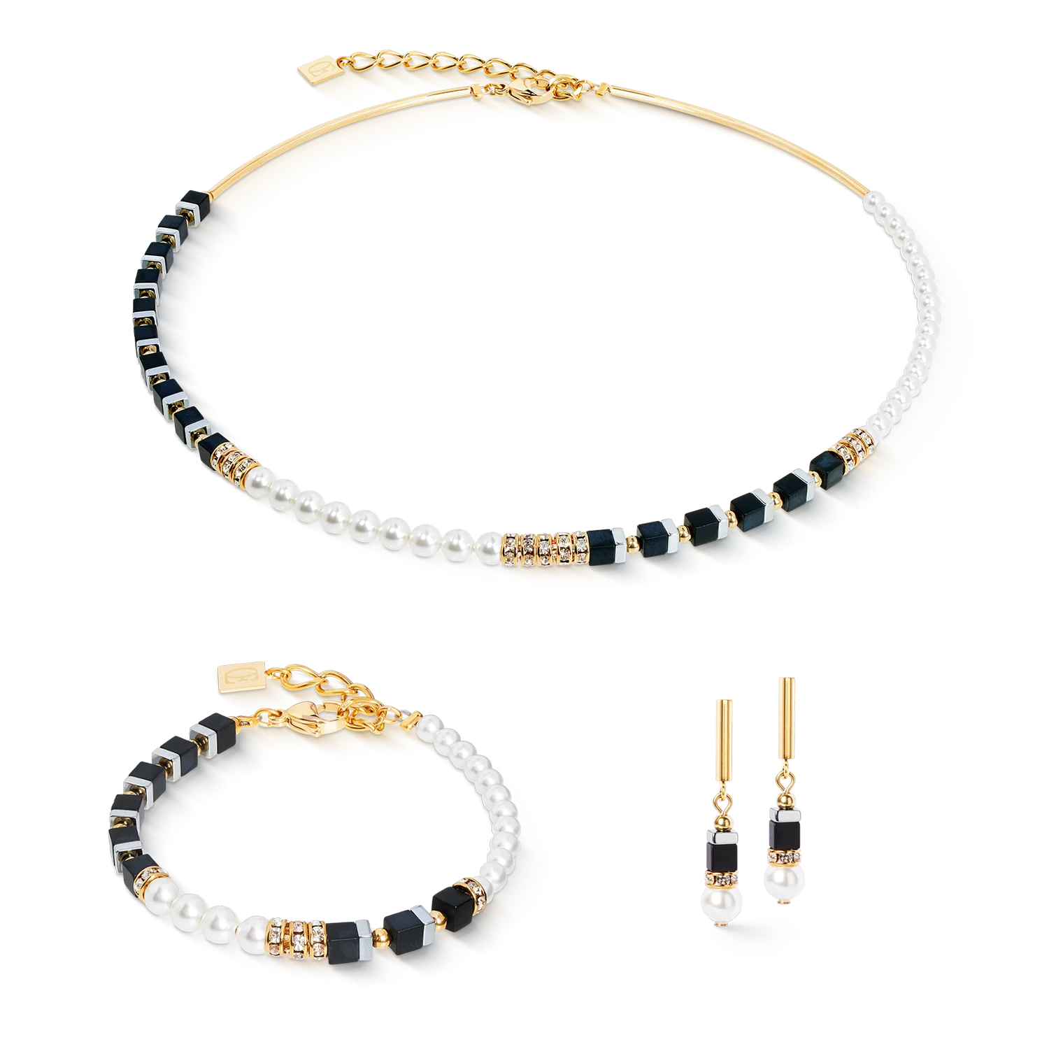 Precious Fusion Offset necklace black-pearl - Image 3