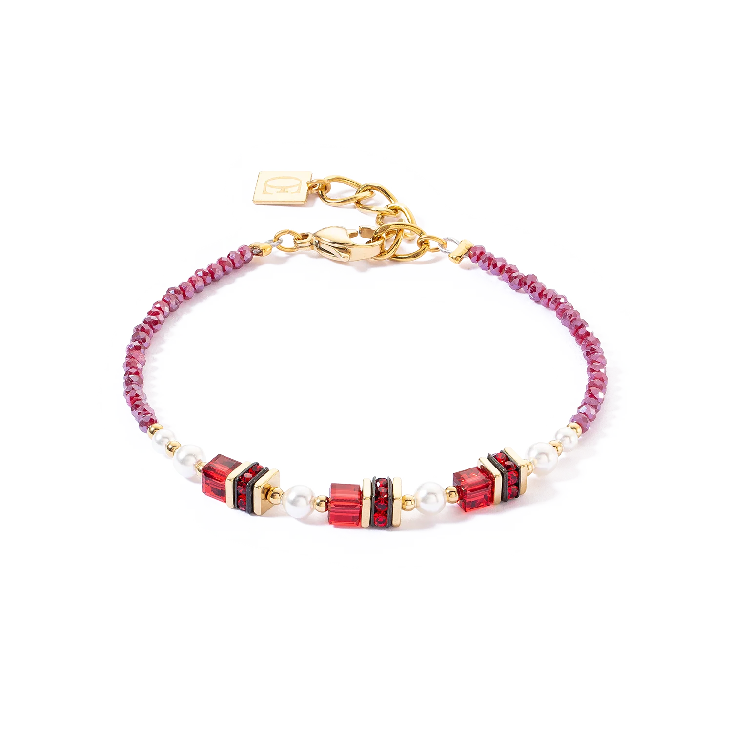 Sparkling Princess bracelet gold-red