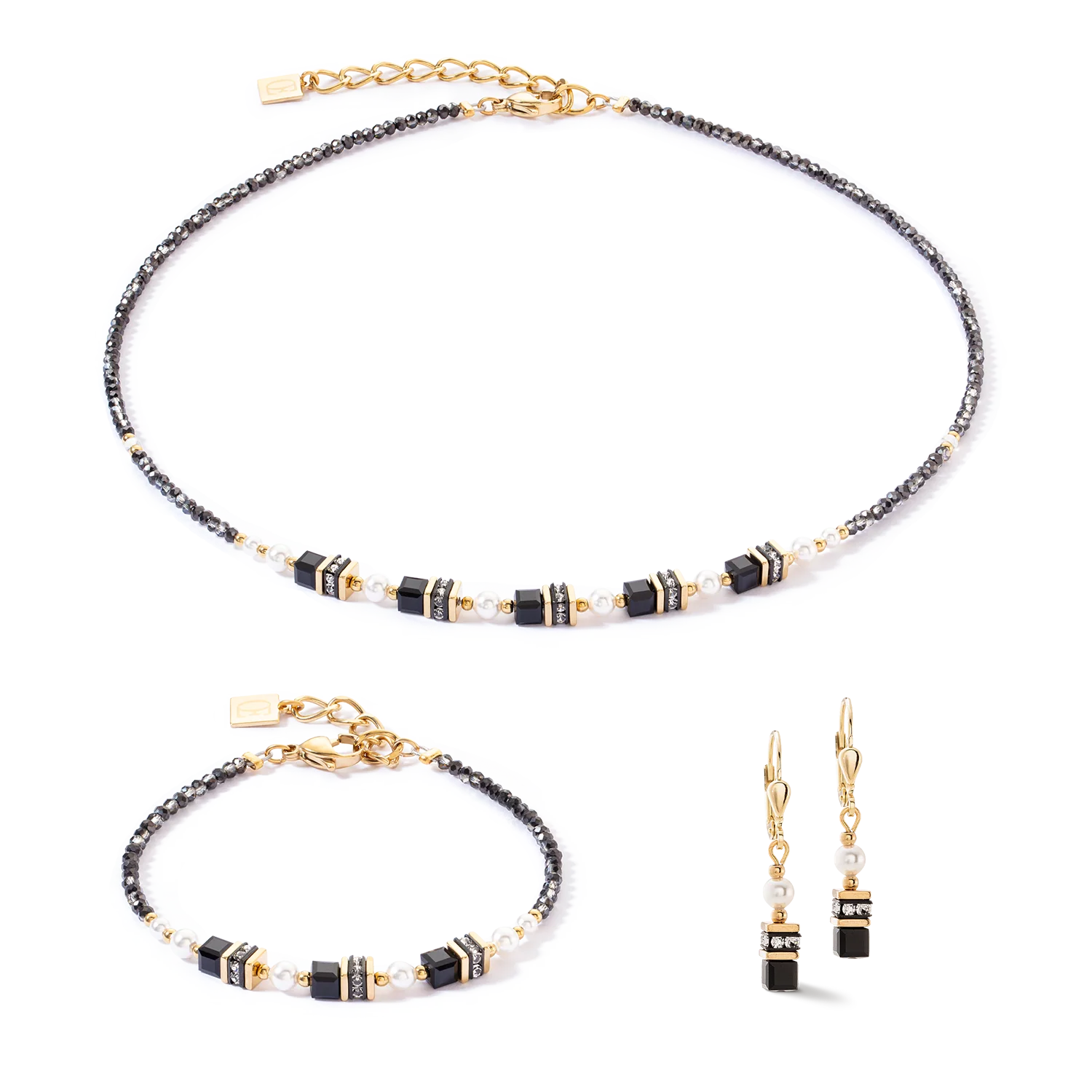 Sparkling Princess necklace gold-black - Image 3