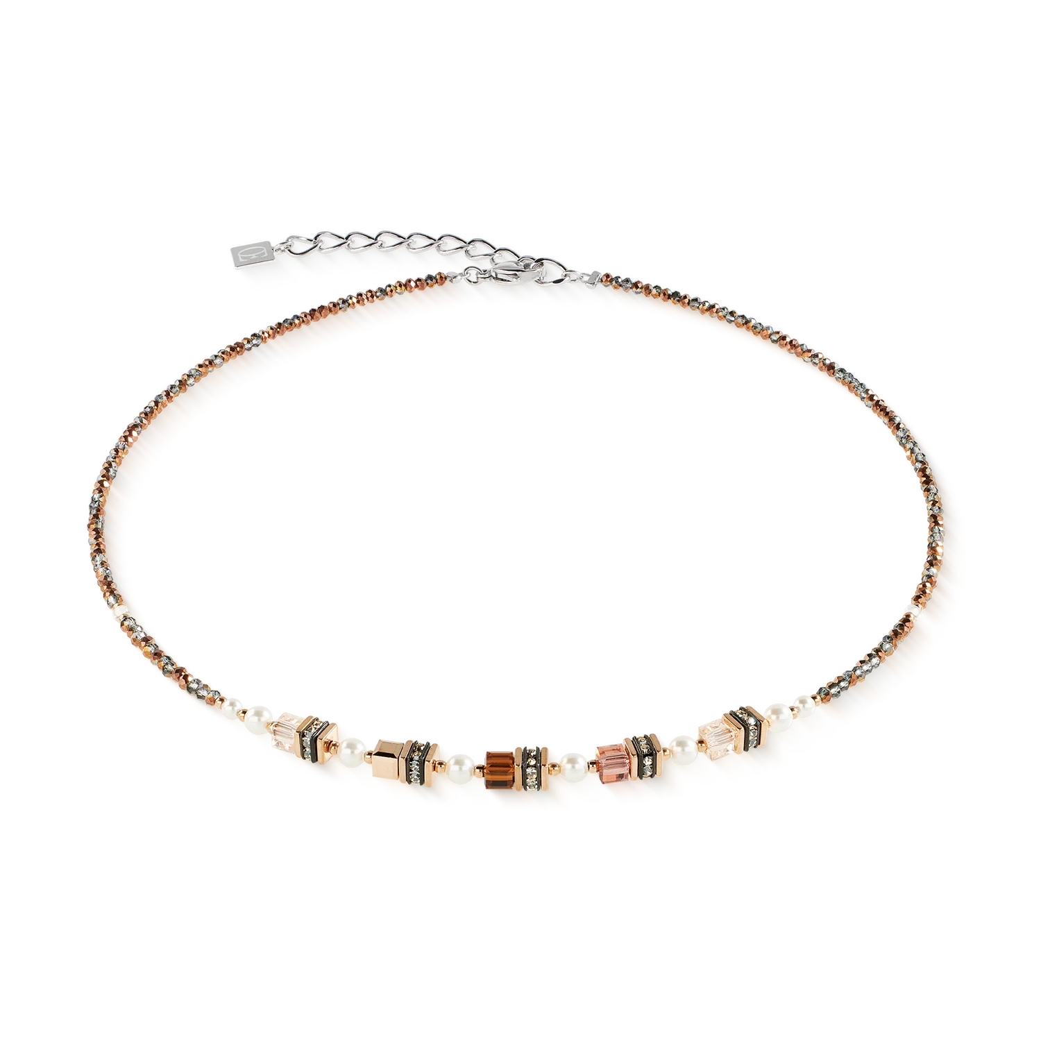 Sparkling Princess necklace Mocha Mousse