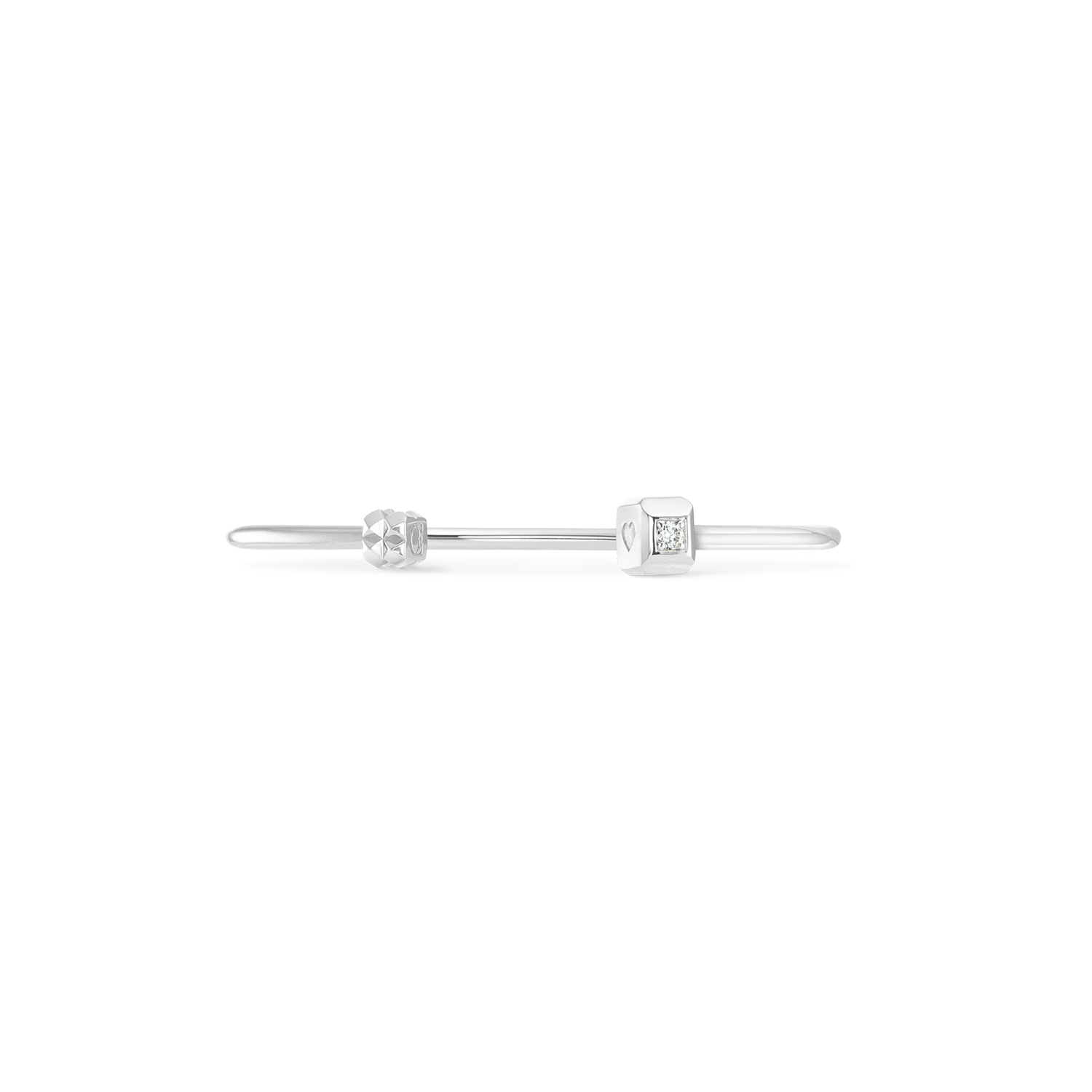 STATEMENT Collection bangle open 19 cm silver - Image 5
