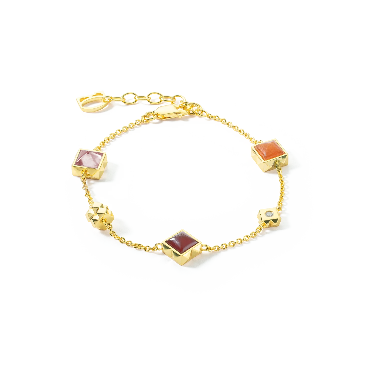 STATION Collection bracelet gold-red