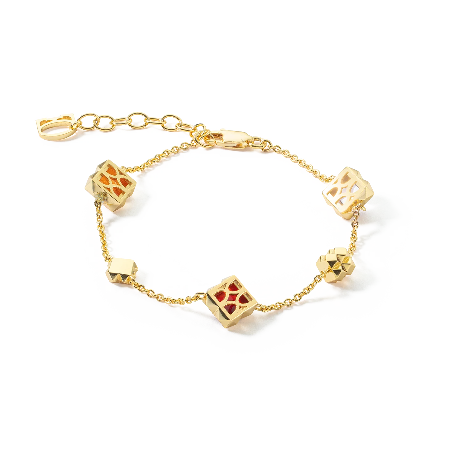 STATION Collection bracelet gold-red - Image 5