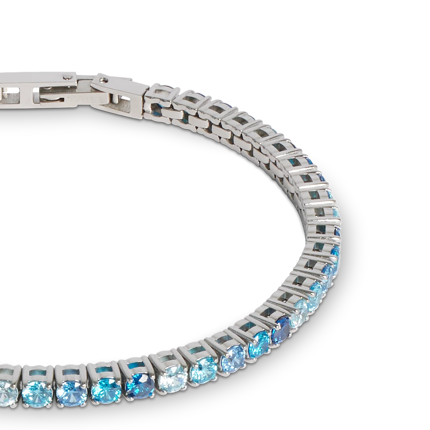 Tennis bracelet silver-blue - Image 2