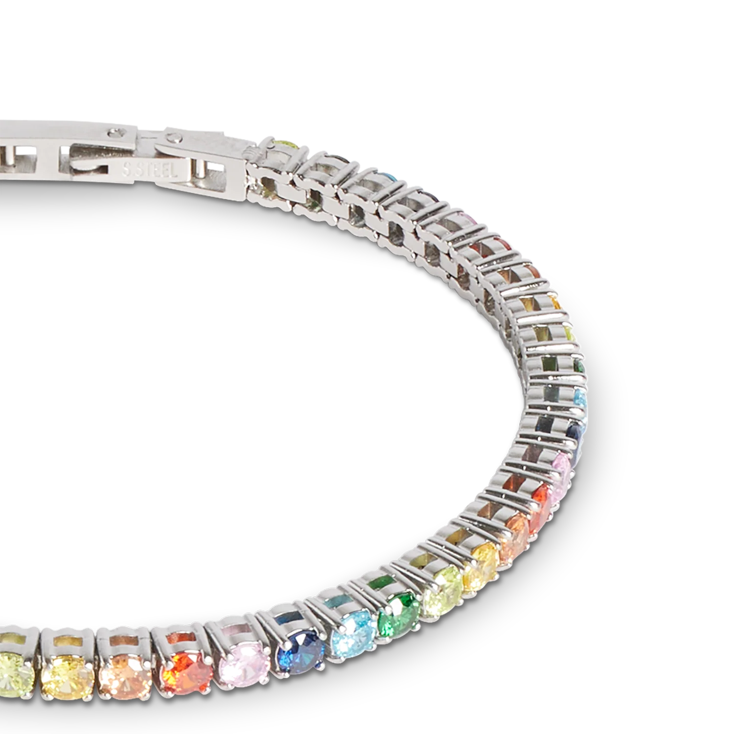 Tennis bracelet silver-multicolour - Image 2