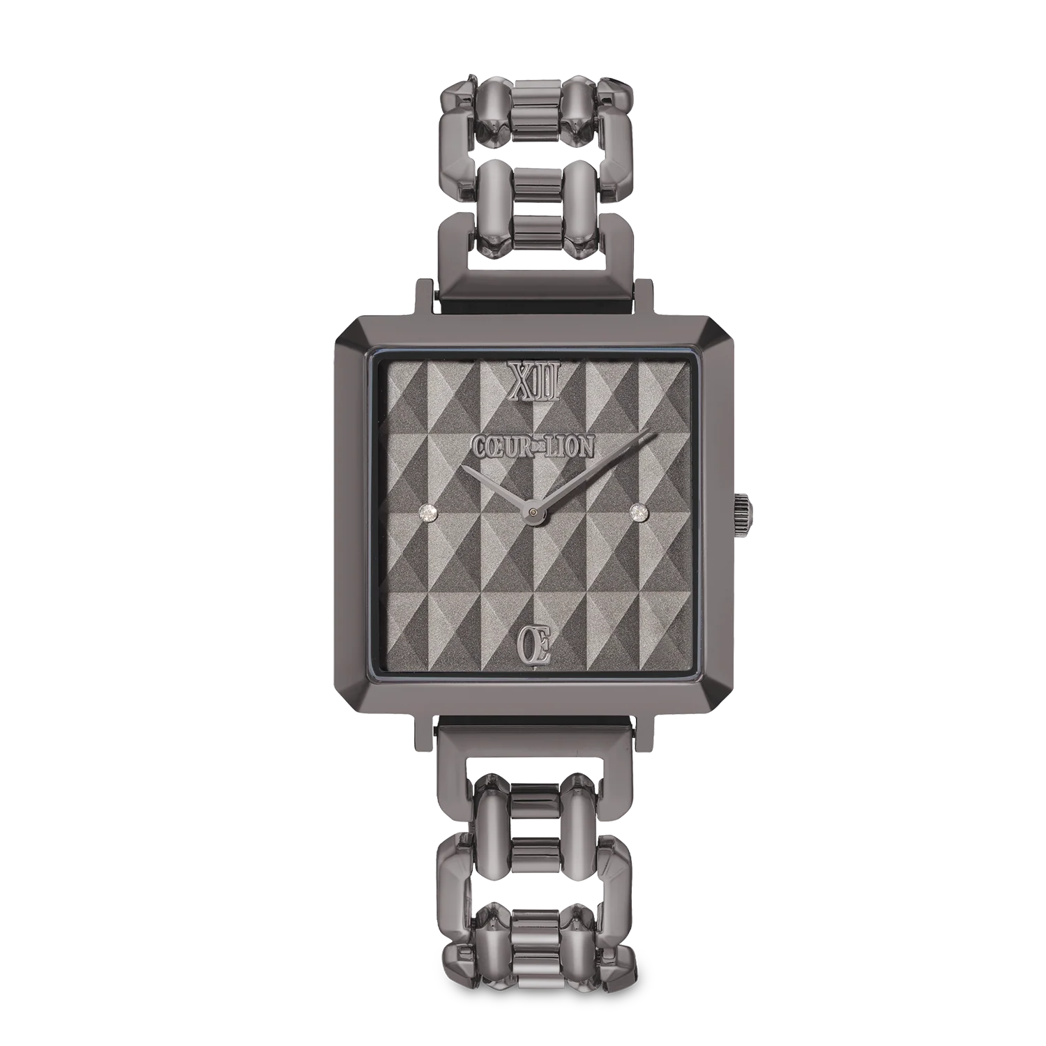 Watch Iconic Cube Spikes Statement anthracite
