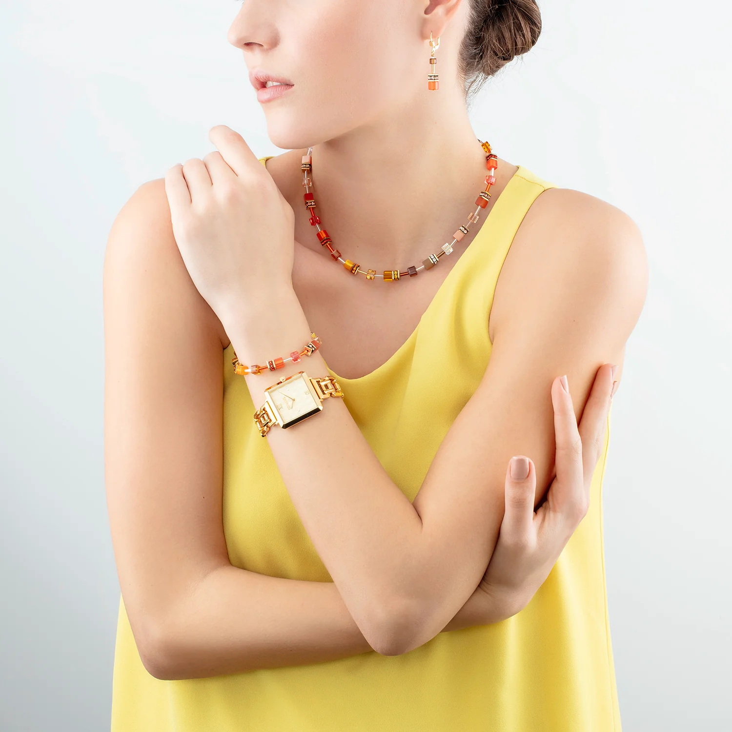 Watch Iconic Cube Spikes Statement Gold - Image 3