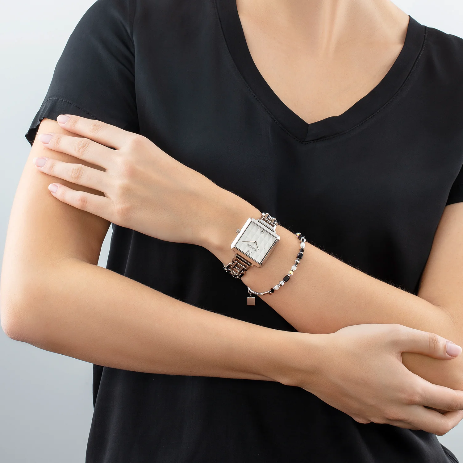 Watch Iconic Cube Spikes Statement Silver - Image 3