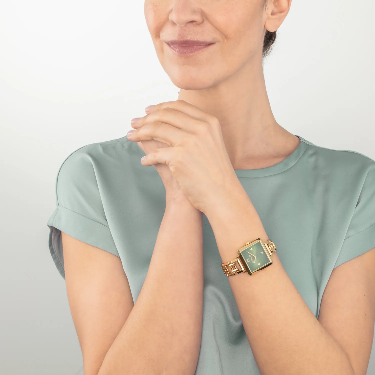 Watch Iconic Cube Statement Glamorous Green gold - Image 3