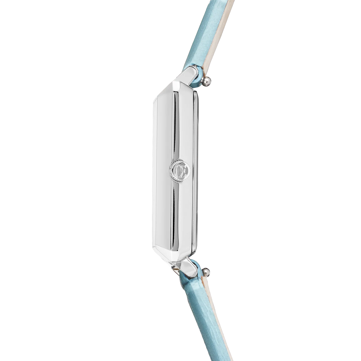 Watch Iconic Spikes Sky Blue Silver Bracelet Leather Light Blue - Image 4