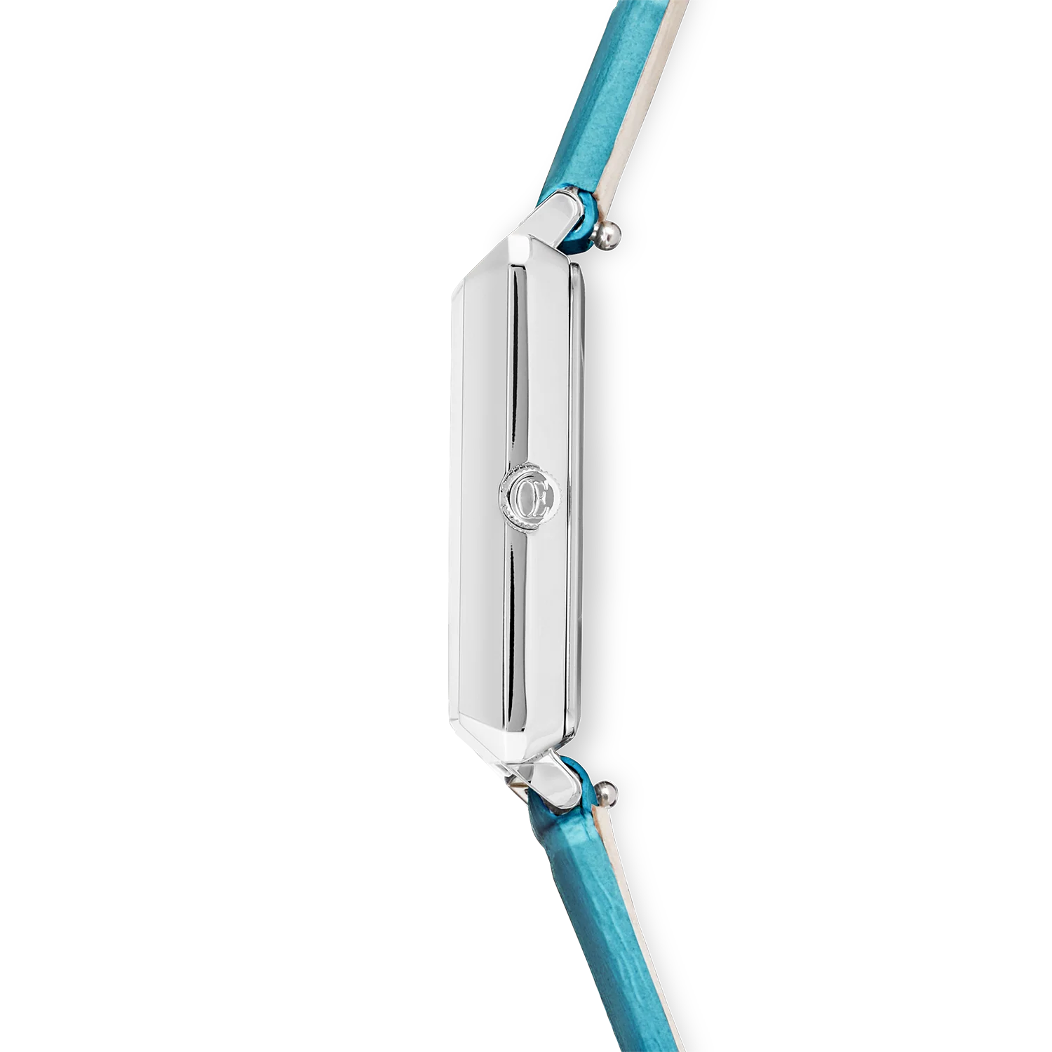 Watch Iconic Spikes Transformative Teal Silver Bracelet Leather - Image 4