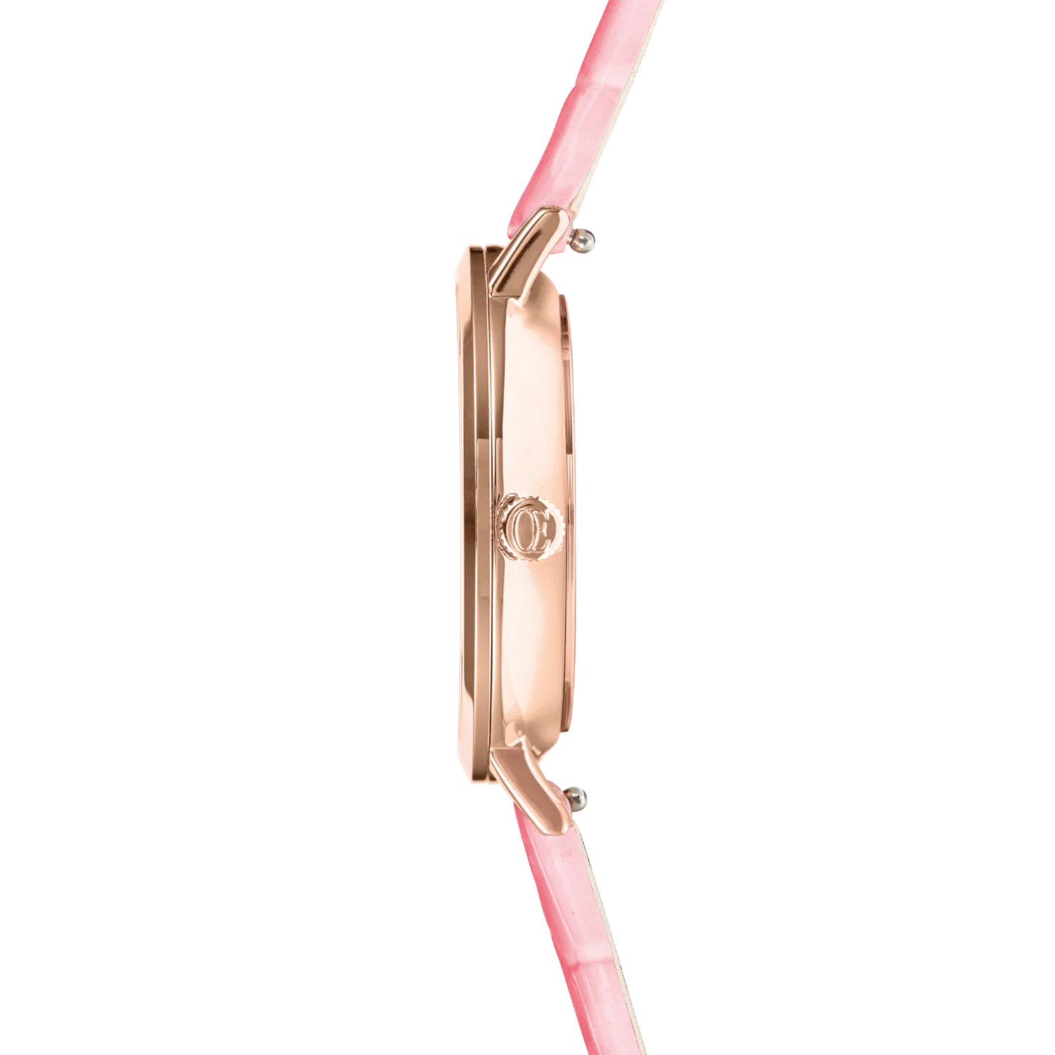 Watch Round Pastel Lovers Rose Gold Bracelet Leather Pink - Image 4