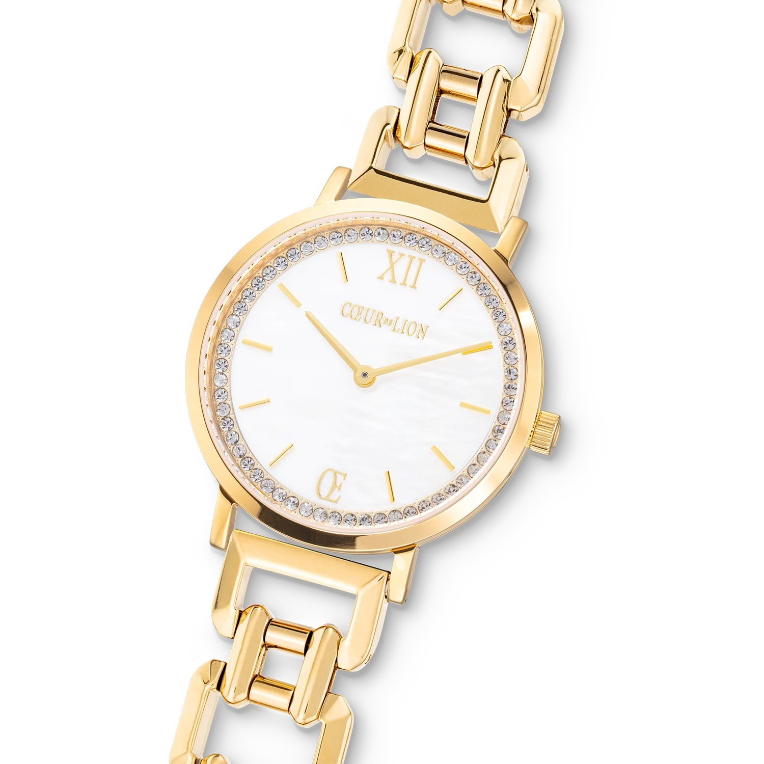 Watch Round Sparkling Mother-of-Pearl Statement - Image 2
